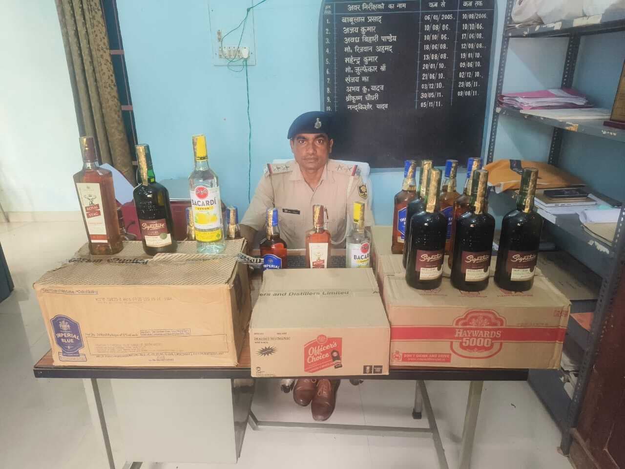 357 लीटर शराब व वाहन जब्त, चालक फरार