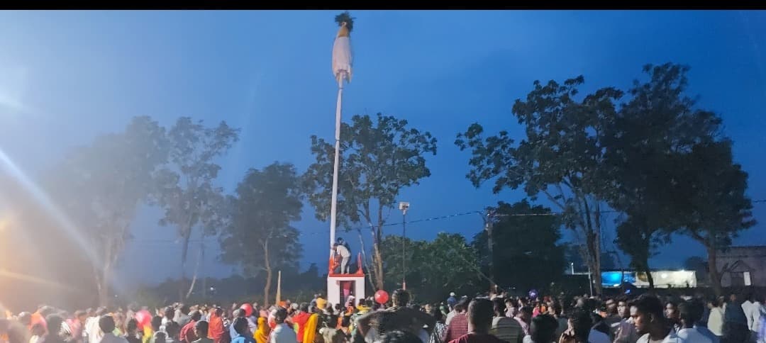 छाता पर्व में की गयी इंद्रदेव की पूजा