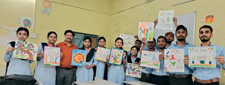 हिंदी पखवारा पर प्रतियोगिता का आयोजन