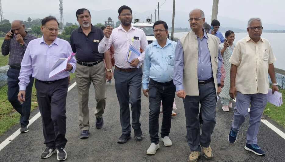 अपर किऊल जलाशय की सुरक्षा व्यवस्था का टीम ने लिया जायजा