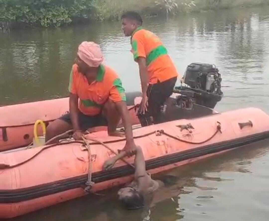 वजीरगंज के हुड़राही तालाब में डूबे व्यक्ति का शव बरामद