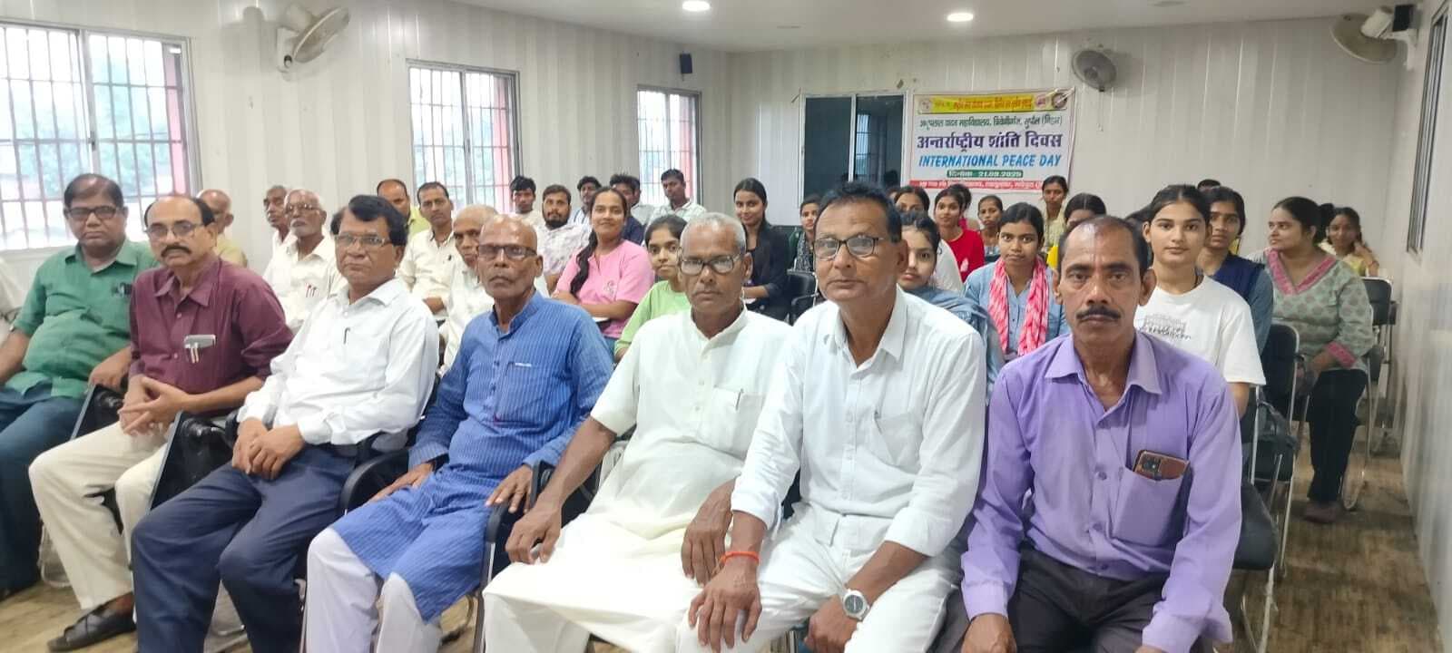 शांति के बिना राष्ट्र का विकास संभव नहीं - प्राचार्य