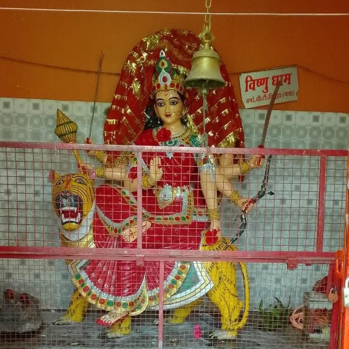 विष्णु धाम में सजा माता दुर्गा का दरबार