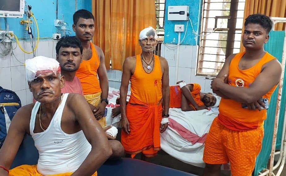 सलारपुर में सड़क दुर्घटना में चार कांवरिया जख्मी