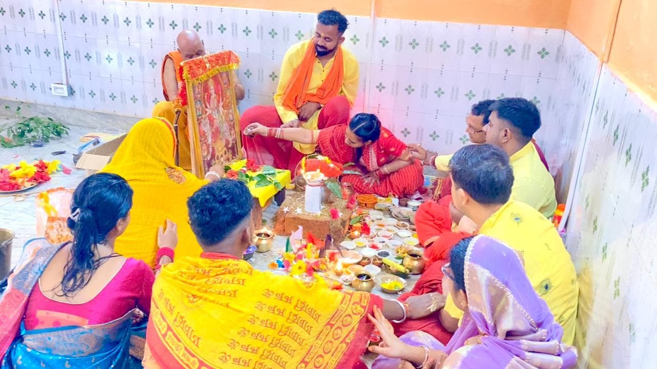 तोरपा में कलश स्थापना के साथ नवरात्र शुरू