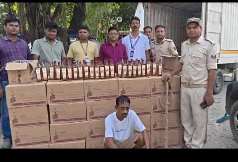 720 लीटर विदेशी शराब बरामद, एक तस्कर गिरफ्तार