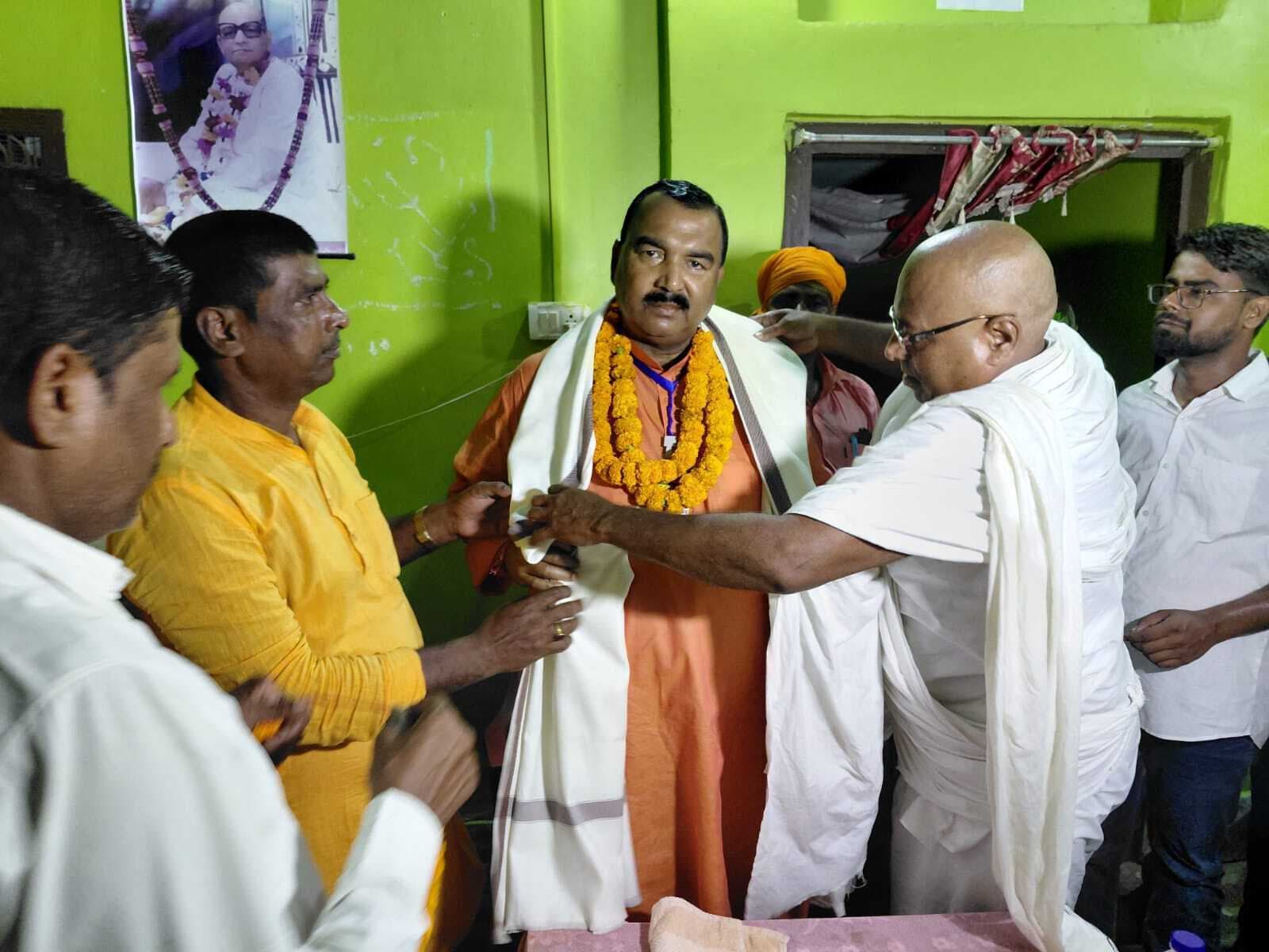 बखरी में मंत्री का हुआ नागरिक अभिनंदन