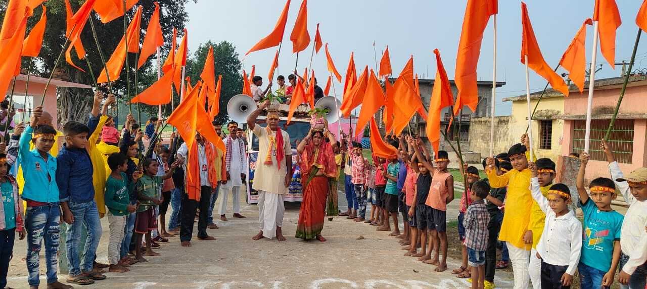 दुर्गा सप्तशती पाठ से माहौल हुआ भक्तिमय