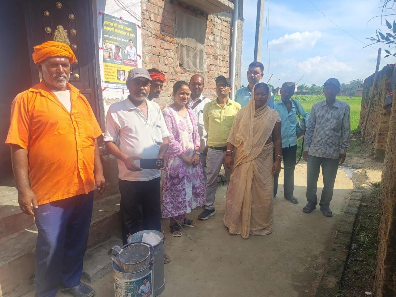 जिले में कालाजार उन्मूलन के लिए छिड़काव कार्य संपन्न