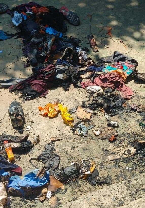 आग से तीन घर जले, 40 हजार नकद खाक