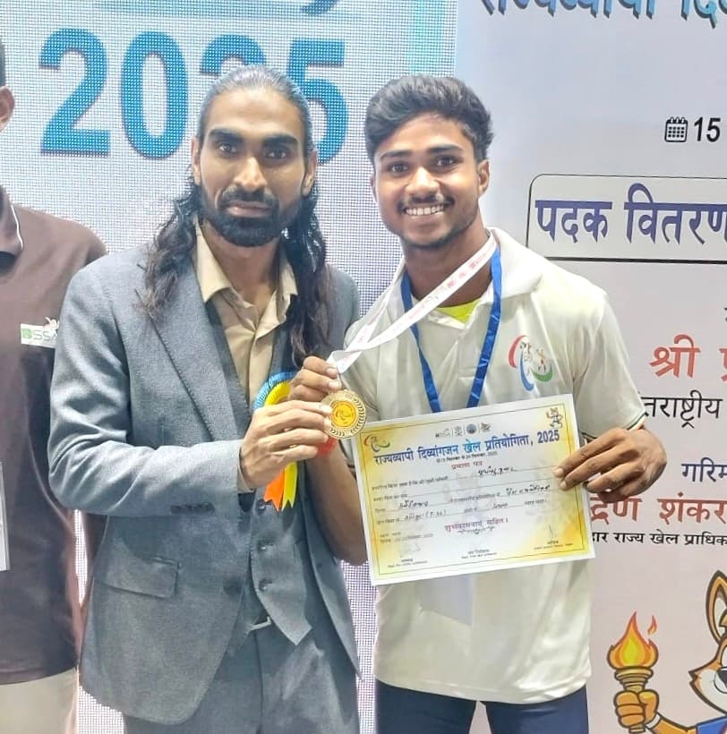 दिव्यांग खेल प्रतियोगिता में सुधांशु ने रचा इतिहास, जीते चार स्वर्ण पदक