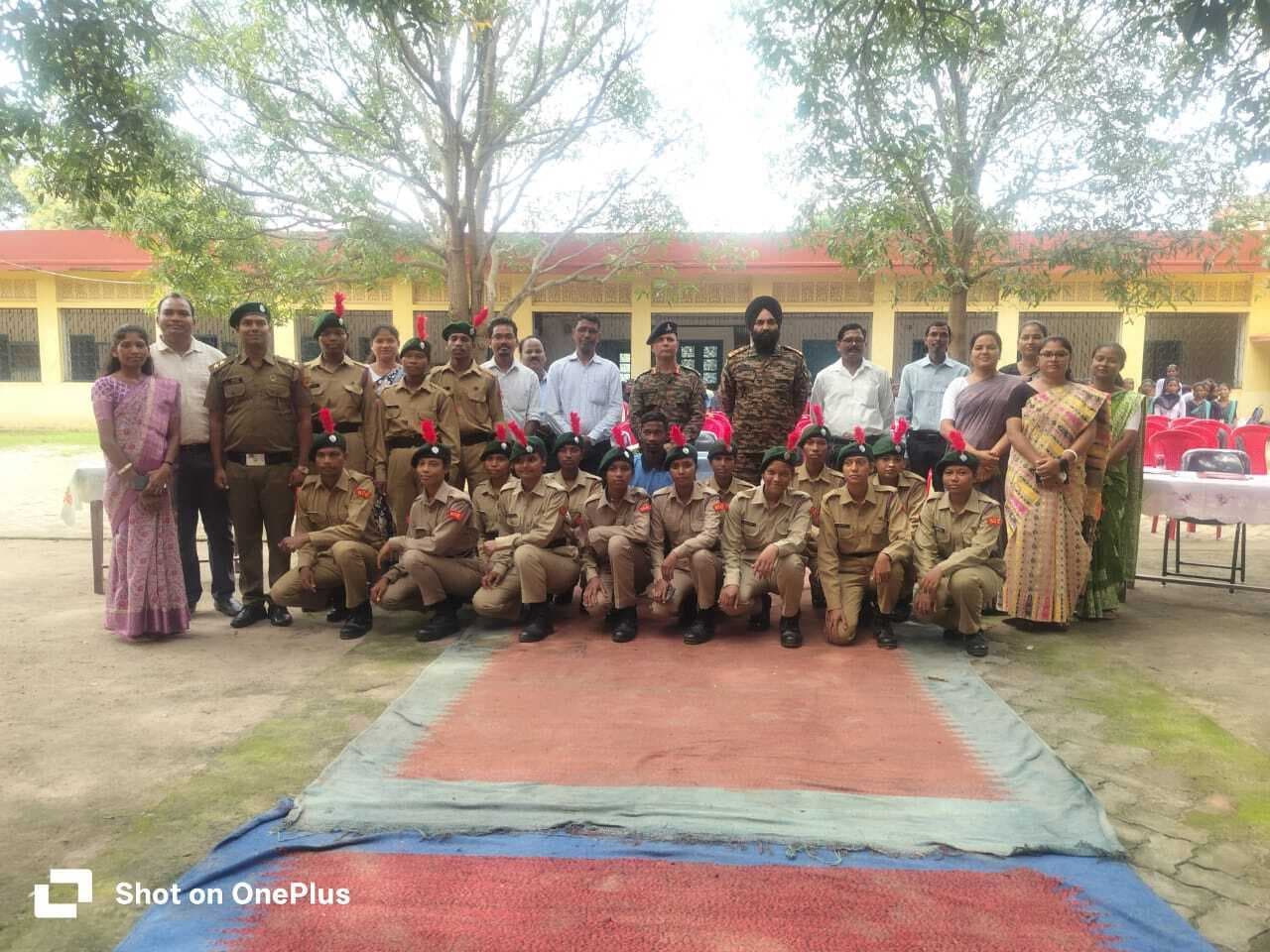 संत जोसेफ कॉलेज में एनसीसी का निरीक्षण