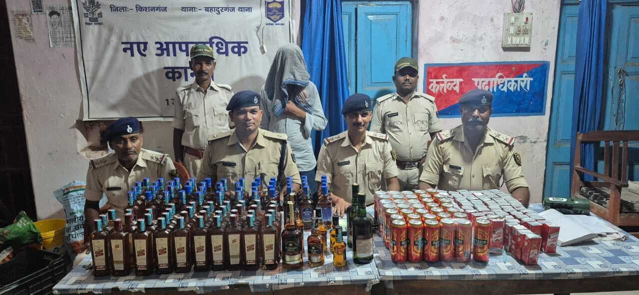 67 लीटर विदेशी शराब की खेप जब्त, प्राथमिकी दर्ज