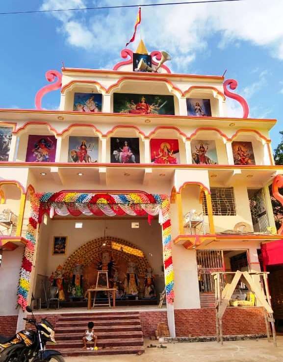 बलिहारपुर में बने भव्य नये दुर्गा मंदिर का उद्घाटन आज