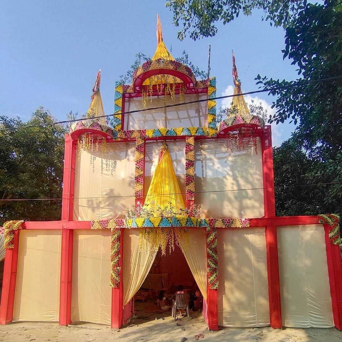 शनिचरी बाजार में भव्य पंडाल में माता रानी देंगी आशीर्वाद