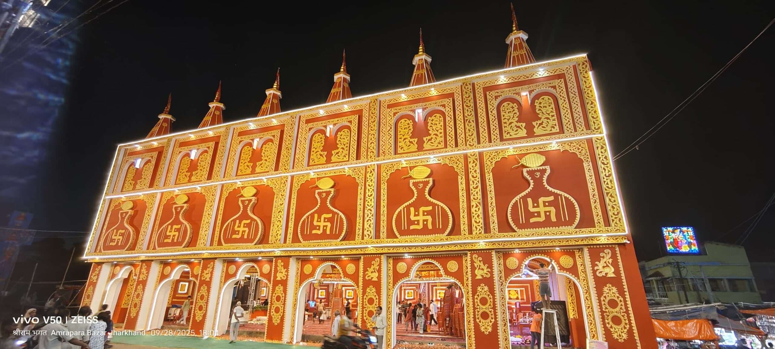 अमड़ापाड़ा में श्रद्धा भाव से हो रही दुर्गापूजा, उमड़ रही भक्तों की भीड़