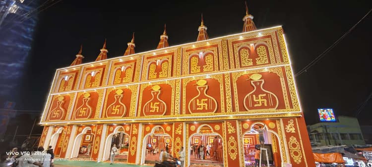 अमड़ापाड़ा में श्रद्धा भाव से हो रही दुर्गापूजा, उमड़ रही भक्तों की भीड़