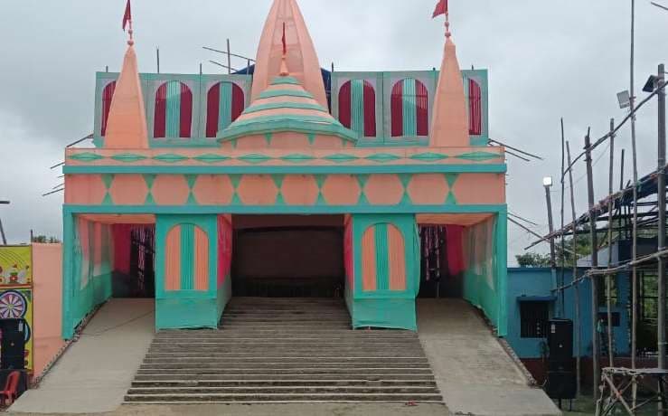 दिवराधनी गांव में 151 वर्ष से मां दुर्गा मंदिर में मैथिली विधि से पूजा-अर्चना