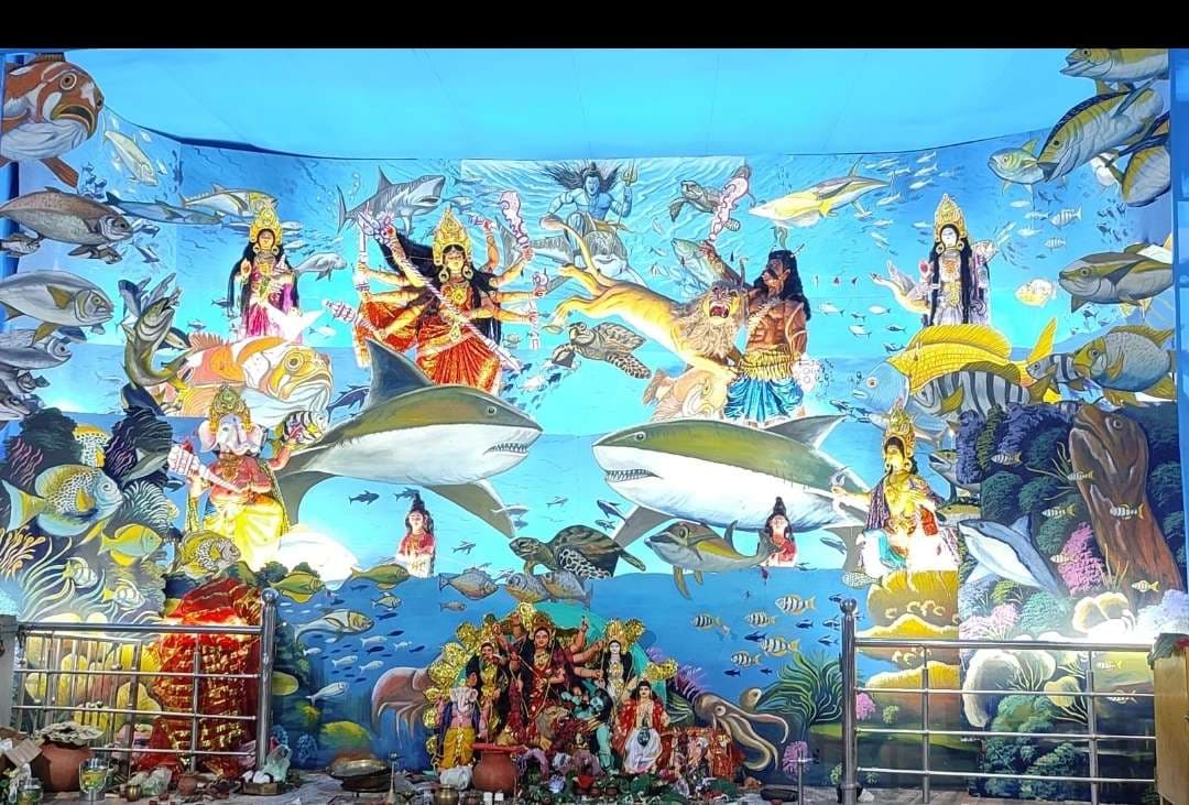 सिल्ली में माता के दर्शनों के लिए पंडालों में भीड़