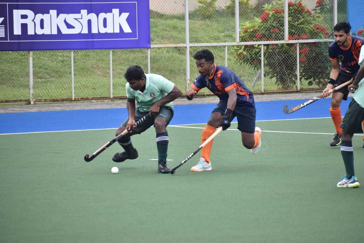 National inter department hockey at Ntha : रेलवे स्पोर्ट्स प्रमोशन बोर्ड, कैग व पेट्रोलियम की टीम जीती