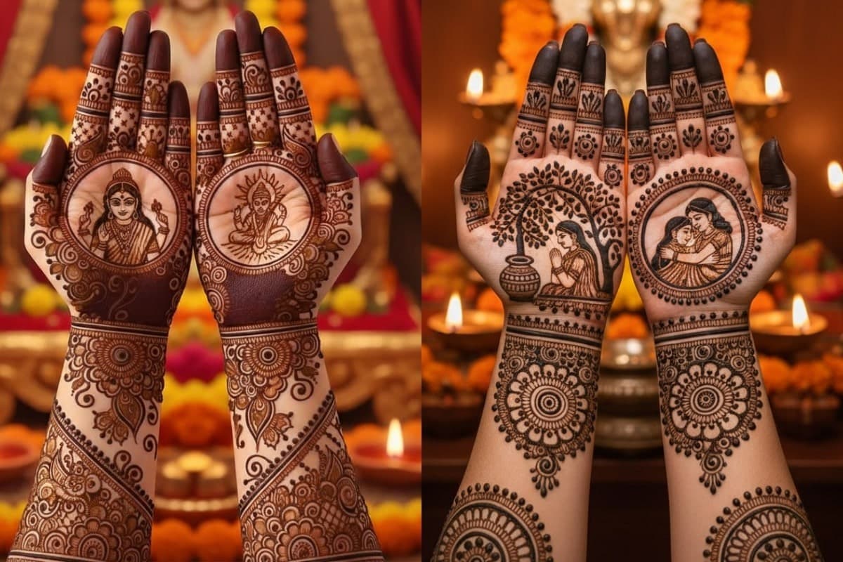Jitiya Mehndi Design: इस जितिया हाथों को सजाएं इन आसान और ट्रेंडी AI मेहंदी डिजाइन्स से