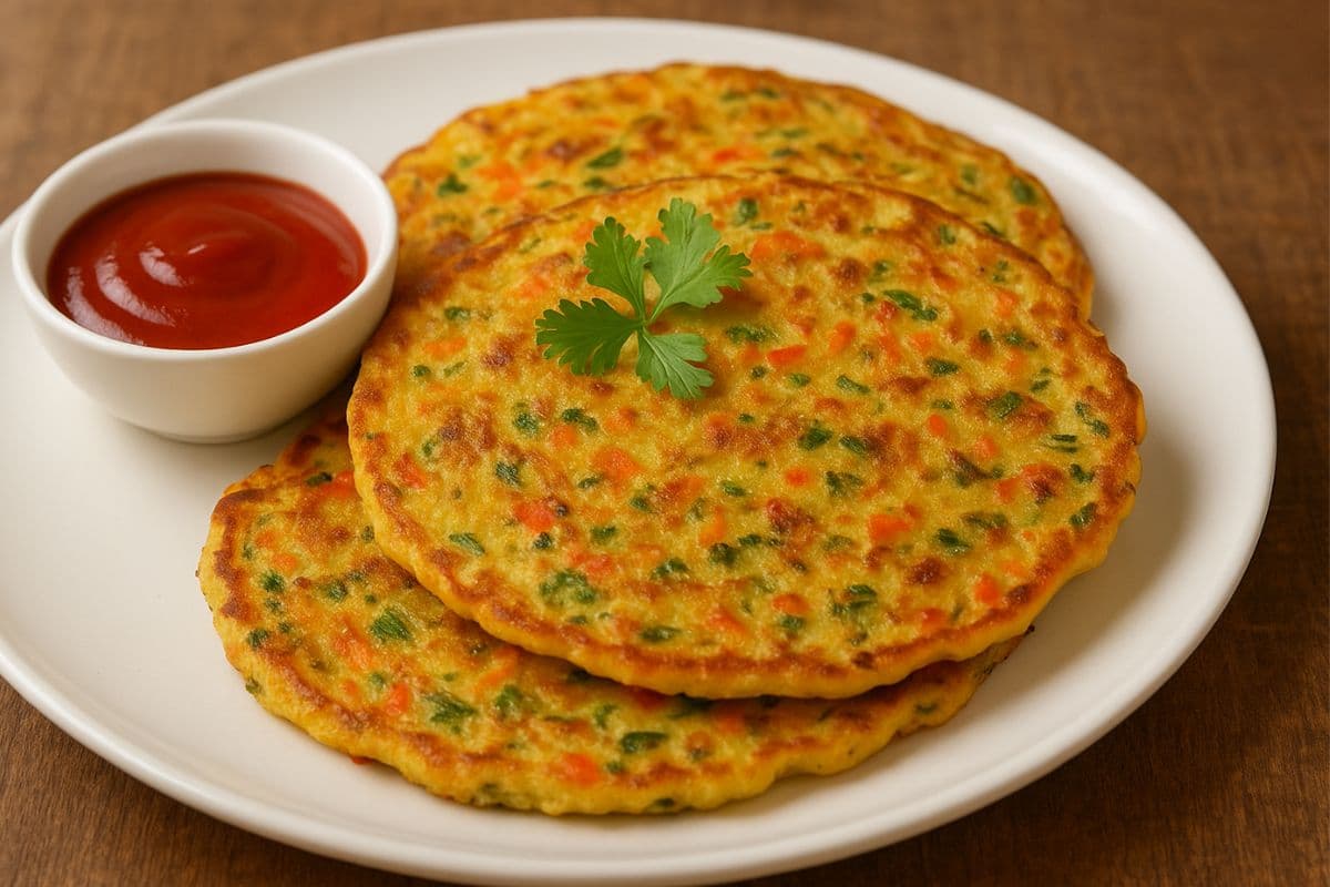 mix veg dal chilla