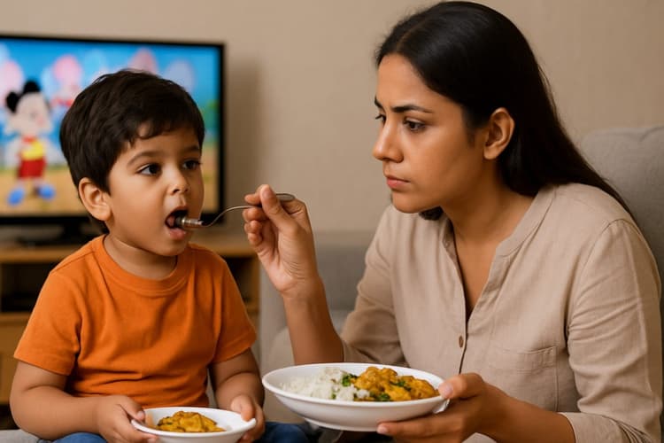 Parenting Tips: कहीं आप भी बच्चों को टीवी दिखाते हुए खाना खिलाने की तो नहीं करते हैं गलती? जान लें क्या होता है अंजाम