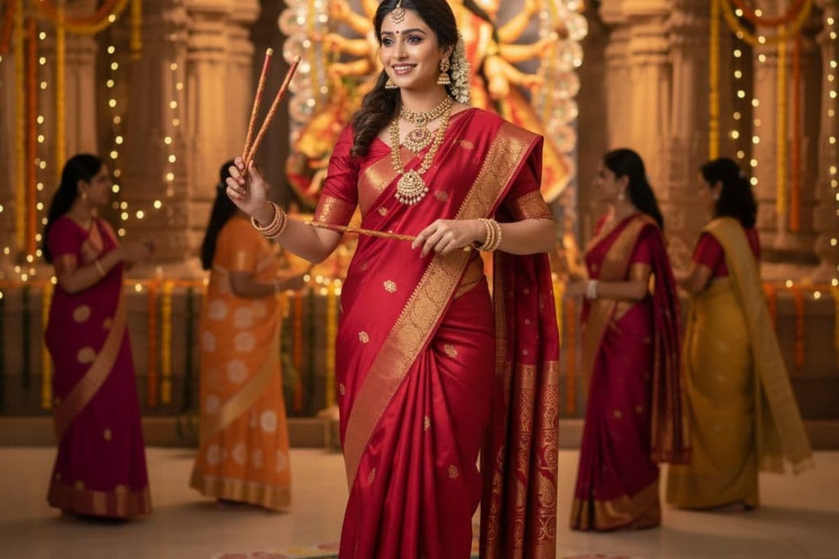 red saree