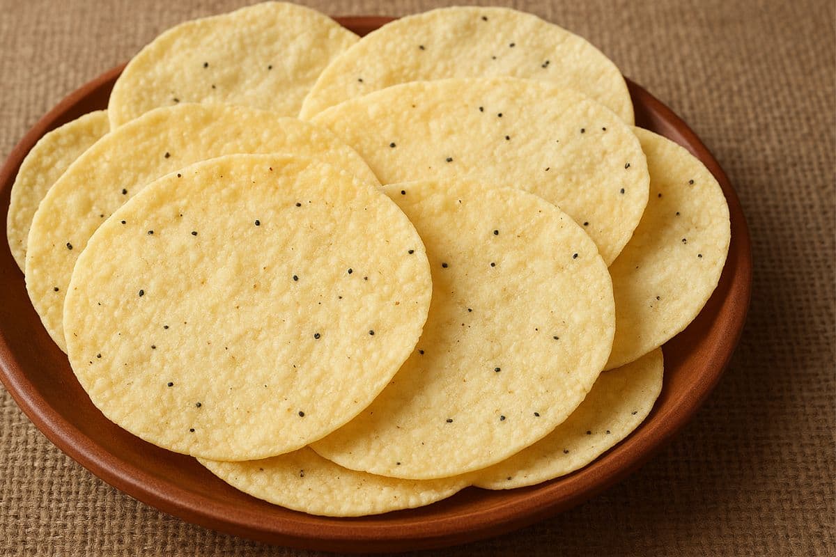 Suji Papad Recipe: कुरकुरे और स्वाद से भरपूर स्नैक घर पर बनाएं, तैयार करें सूजी पापड़ 