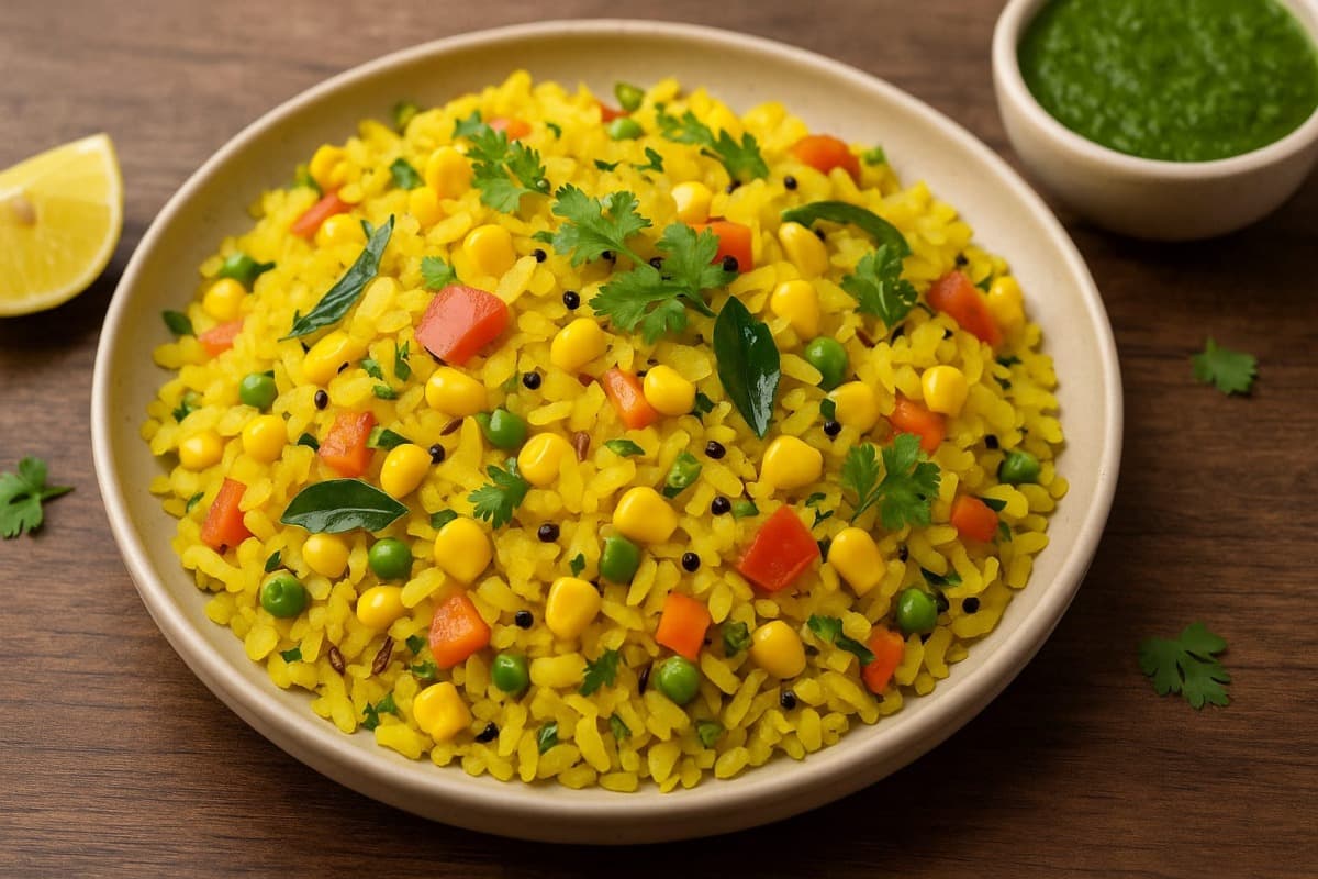 Sweet Corn Poha Recipe: हेल्दी ब्रेकफास्ट से बेहतर होगी दिन की शुरुआत, सिर्फ 5 मिनट में तैयार करें टेस्टी और न्यूट्रिशियस स्वीट कॉर्न पोहा