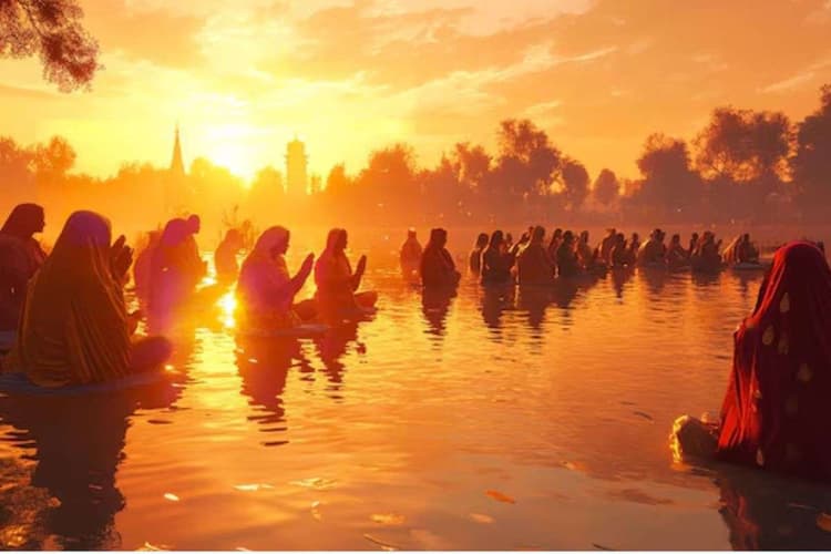 Chhath Puja 2025 Sunset Arag Time of Bihar: छठव्रतियों ने अस्ताचलगामी सूर्य को दिया अर्घ्य