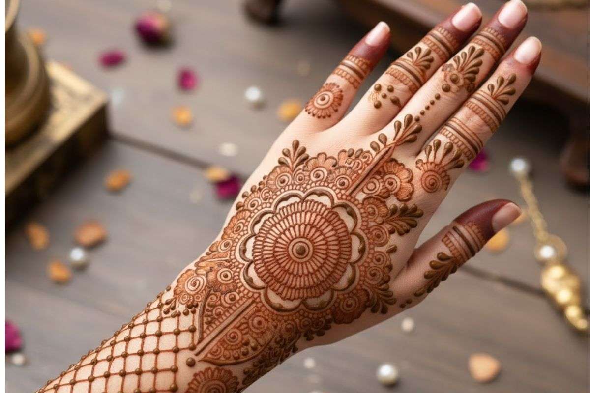 Chhath Puja Mehndi Design 