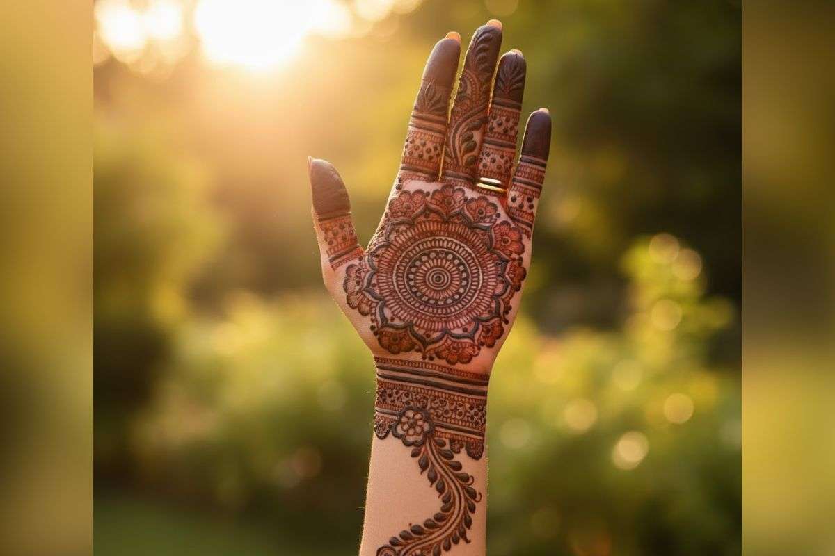Chhath Puja Mehndi Design 