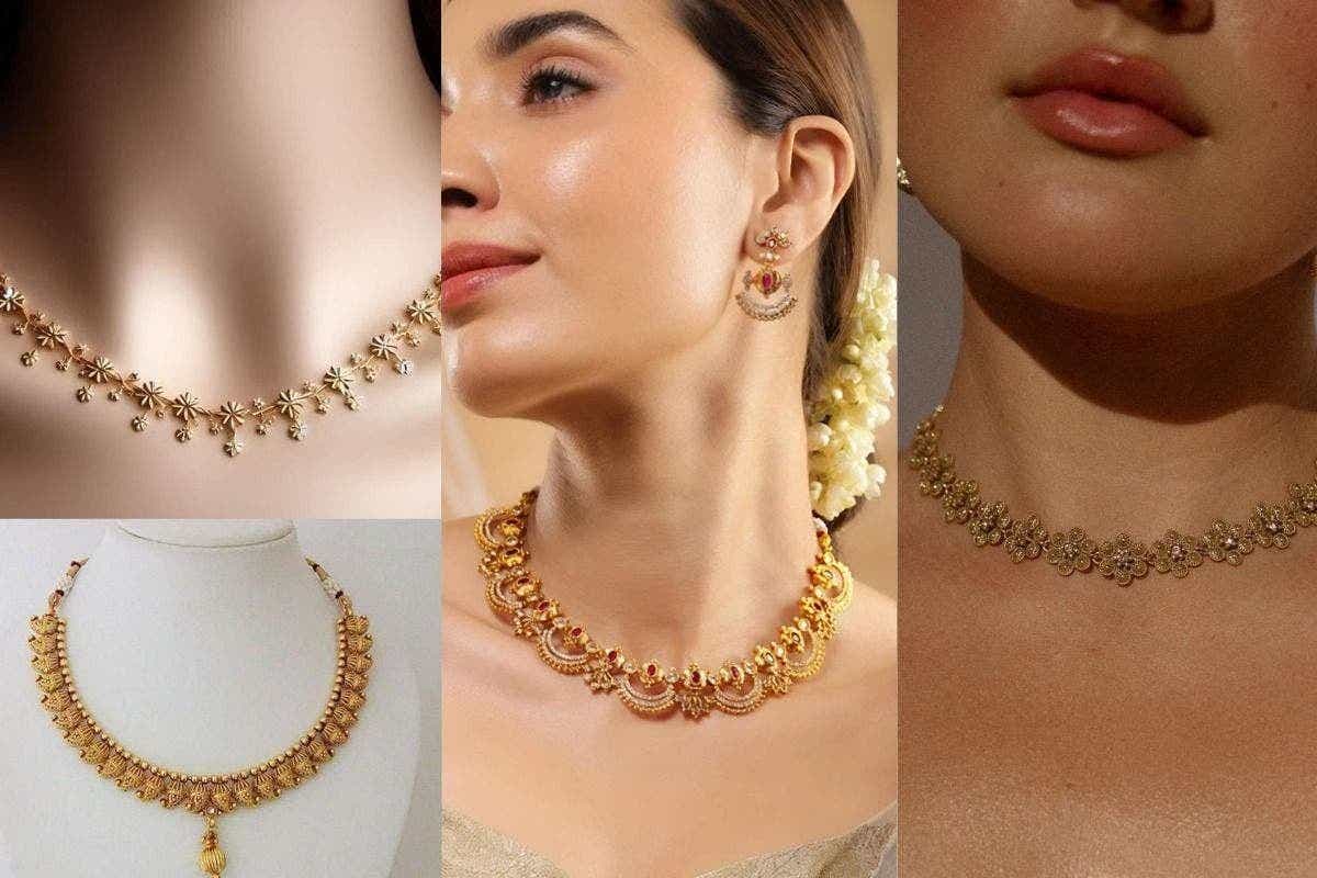 Gold Necklace Designs: सोना महंगा है तो भी धनतेरस में लें ये लेटेस्ट हल्के वजन के बजट फ्रेंडली गोल्ड नेकलेस डिजाइन्स
