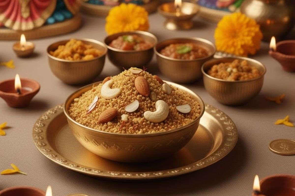 धनिया की पंजीरी का भोग लगाएं