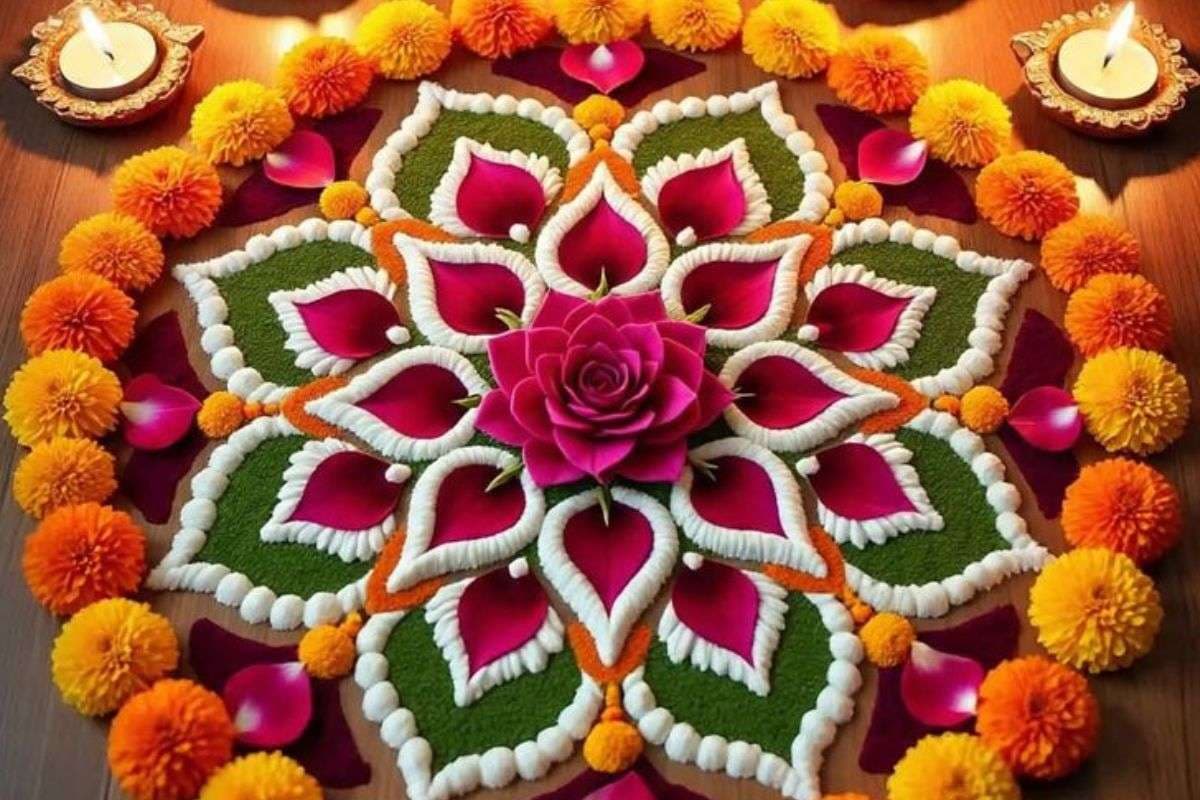 Diwali Rangoli 2025: अगर पहली बार बना रही हैं रंगोली, तो फॉलो करें ये आसान स्टेप्स