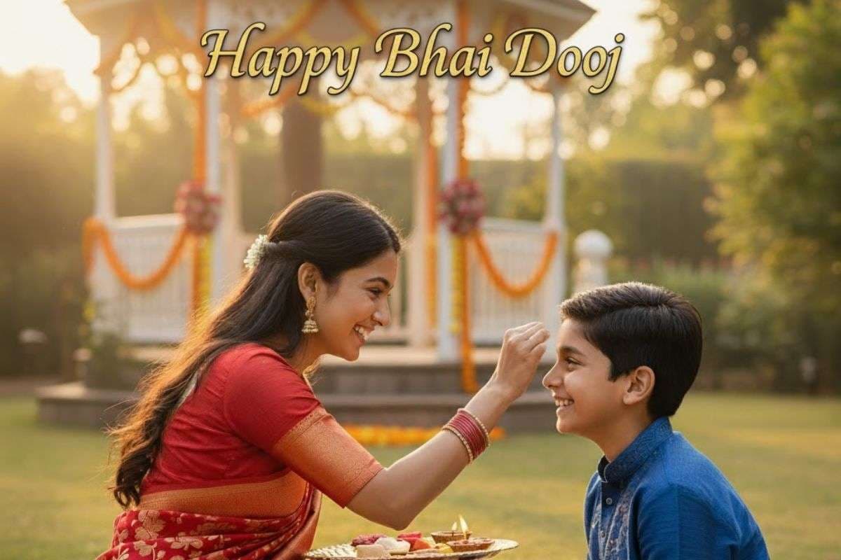 Happy Bhai Dooj 2025 Wishes Live: खुशियों और प्यार से भरा हो भाई दूज का त्योहार, इस शुभ मौके पर शेयर करें ये दिल छू लेने वाली शुभकामनाएं