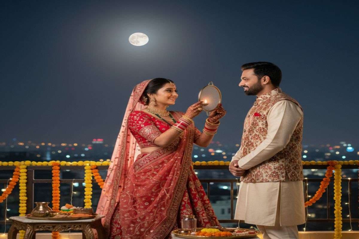Happy Karwa Chauth 2025 Wishes: मेहंदी का लाल रंग आपके प्यार की गहराई … अपने प्रिय को यहां से भेजे करवा चौथ की शुभकामनाएं