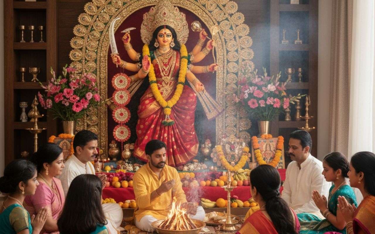 Happy Maha Navami 2025 Wishes Quotes in Hindi: मां के चरणों में जो भेंट चढ़ाते हैं … आज दुर्गानवमी पर यहां से भेजें शुभकामनाएं, मैसेज और कोट्स