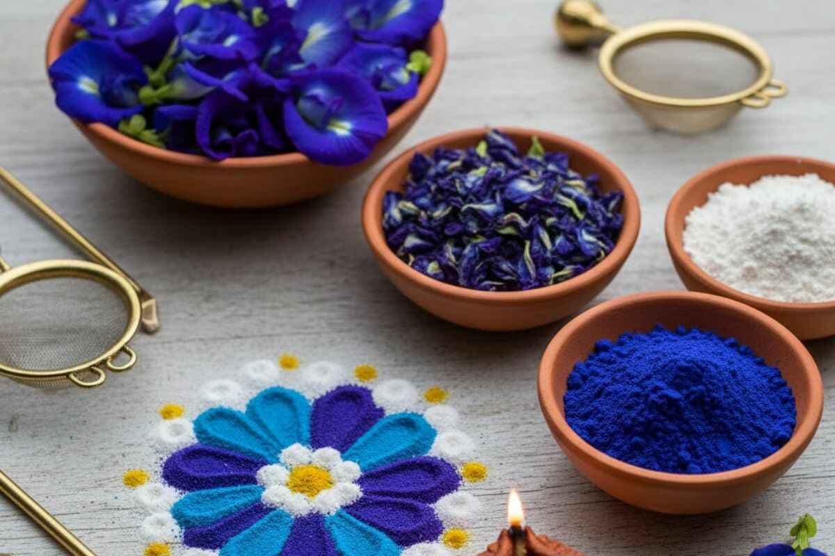 Blue Colour for Rangoli