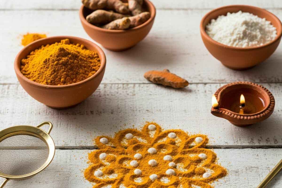 Yellow Colour for Rangoli