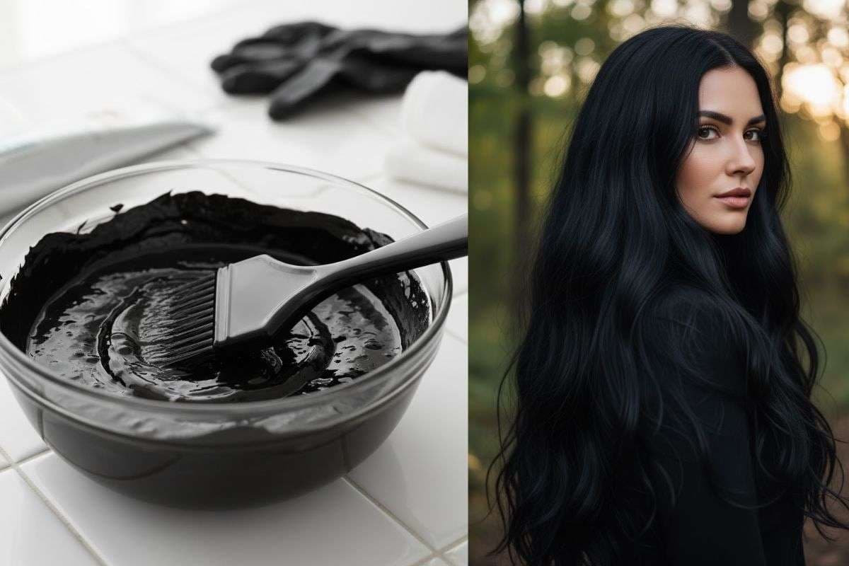 Homemade DIY Black Hair Colour