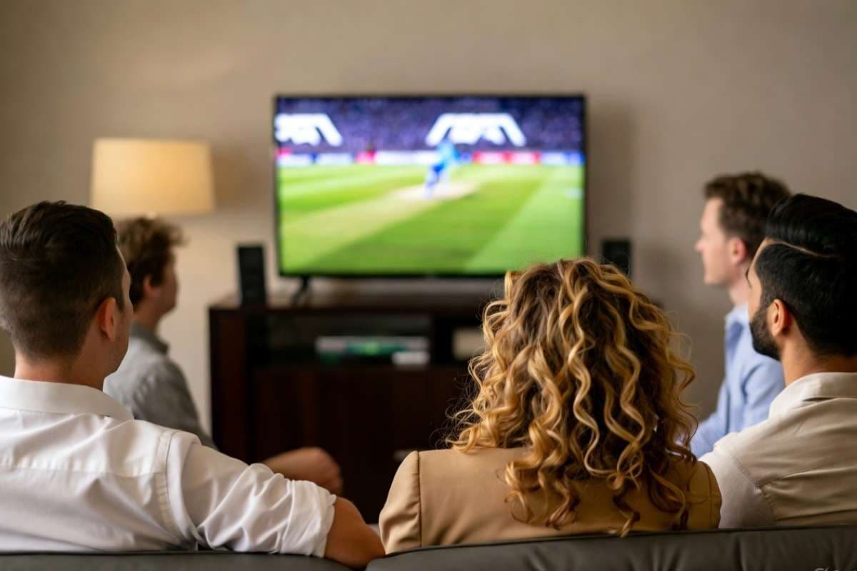 AI Image of People Watching Cricket Match