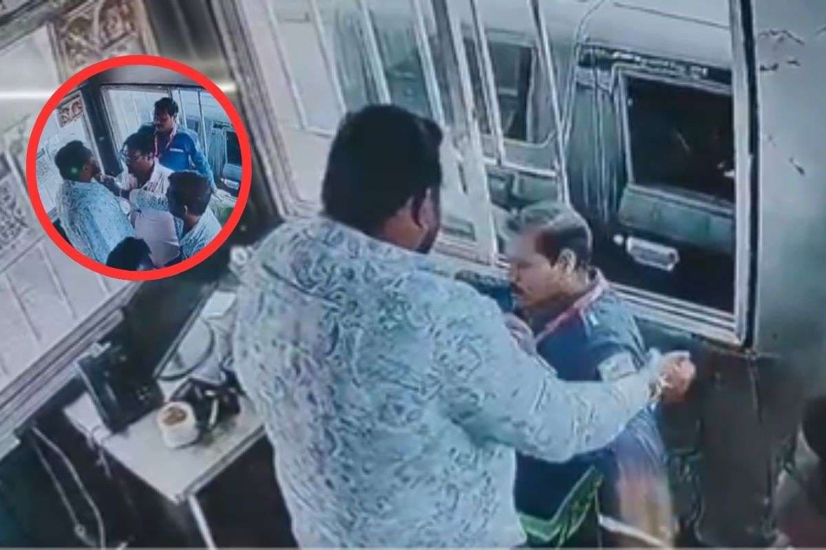 Viral Video : बीजेपी नेता का बेटा हूं, इतना कहकर टोल बूथ कर्मचारी को पीटने लगा शख्स