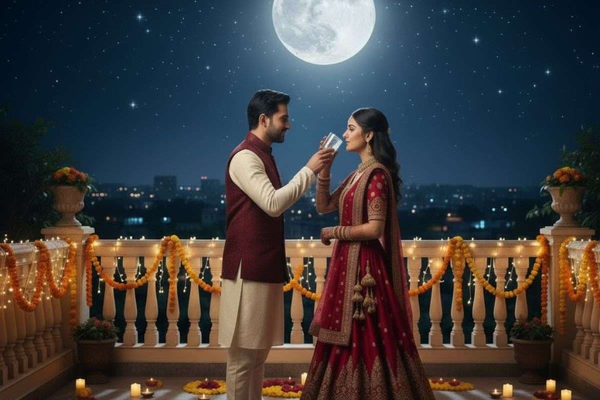 Karwa Chauth 2025 Puja Vidhi Live: आज हैं पति-पत्नी के प्रेम का पर्व करवा चौथ, यहां जानिए शुभ मुहूर्त, पूजा विधि से लेकर चांद के दीदार का सही समय