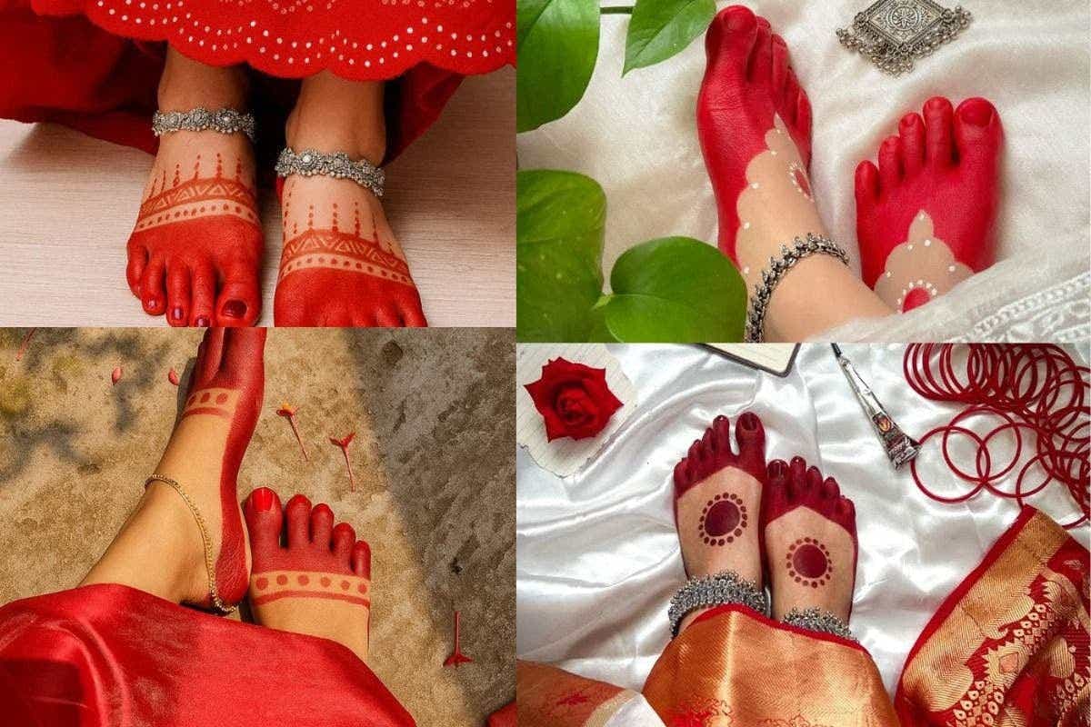 Karwa Chauth Alta Design: इस करवा चौथ अपने पैरों को दें ट्रेंडी और खूबसूरत आलता लुक नए डिजाइनों के साथ