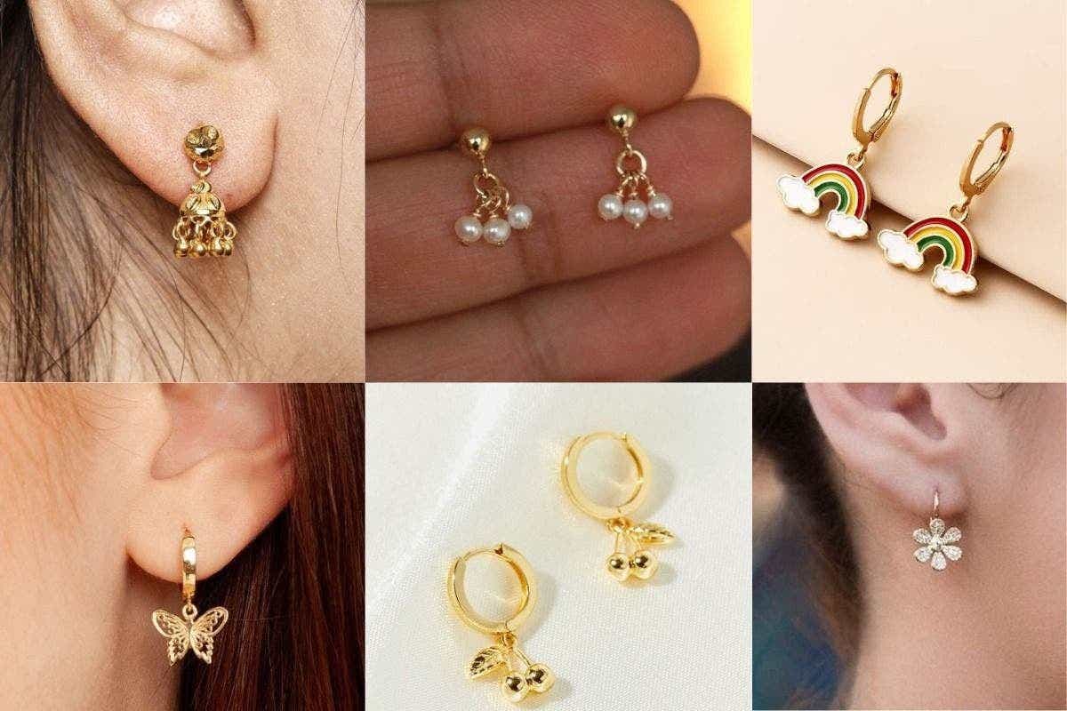 Kids Gold Earrings Design: धनतेरस पर बिटिया के लिए लें खरीदें ये प्यारे और ट्रेंडी गोल्ड ईयररिंग डिजाइंस