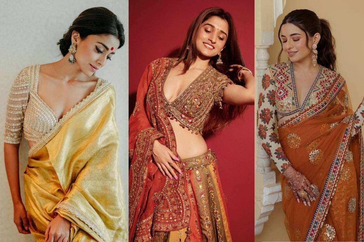 Madhubala Blouse Designs: हाथों को पतला दिखाने के लिए ट्राई करें ये स्टाइलिश स्लीव ब्लाउज डिजाइन्स