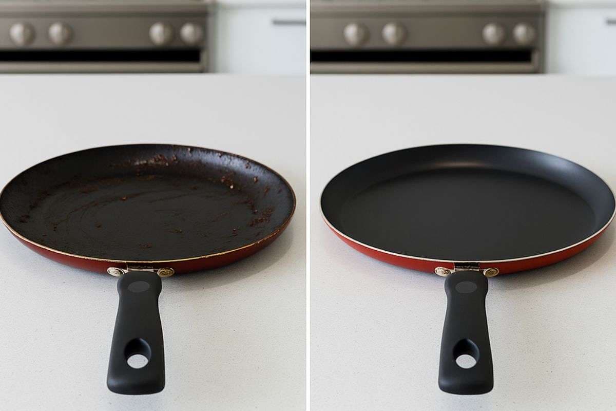 Non Stick Tawa Cleaning Tips: नॉन स्टिक तवे से जिद्दी दाग और तेल की परतें होंगी गायब, बस अपनाएं ये इजी क्लीनिंग टिप्स