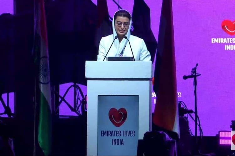 ‘नमस्ते दुबई’… और पूरा पंडाल झूम उठा! यूएई की विदेश राज्य मंत्री ने हिंदी में बोलकर जीता हिंदुस्तानियों का दिल